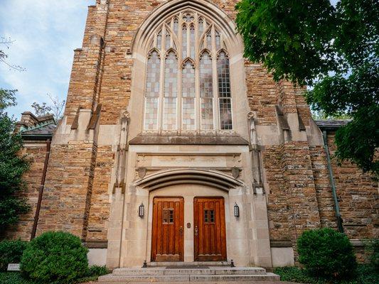 Entrance to historic Wightman Chapel