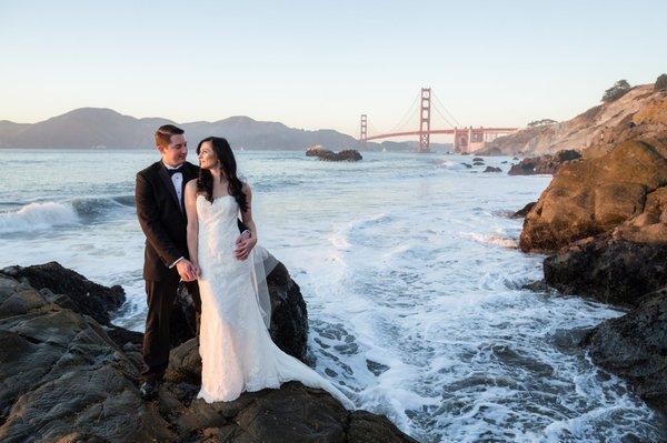 Baker Beach Trash the dress