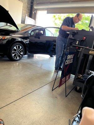 Smog check process