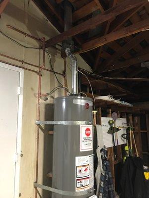 New water heater installed