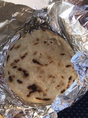 Tortillas that came with carne asada