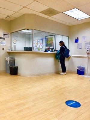 The check-in desk @ Labcorp