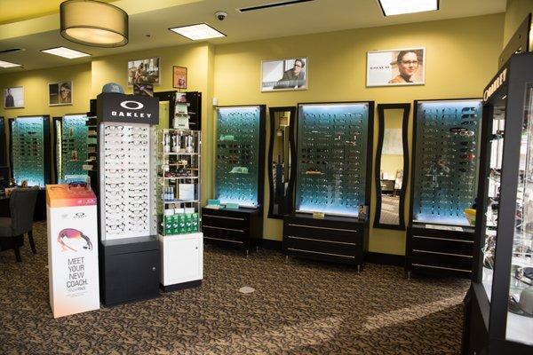 Designer frames and contact lenses in our Keller, TX optical.