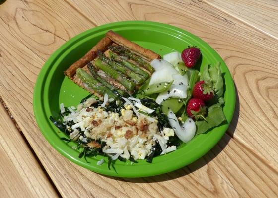 Asparagus Tart, $6, one of the June 7, 2014 specials.  It was delicious!