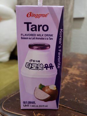 I had to get the 6 pack of these small taro milk drinks. Very sweet but delicious on occasion.