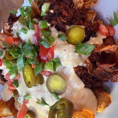 Loaded pulled pork chips