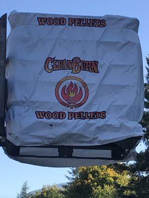 Clean Burn wood heating pellets.