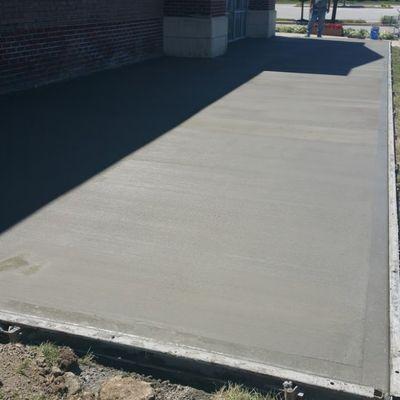 Concrete area.