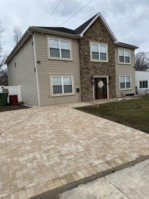 Paver driveway and walkway