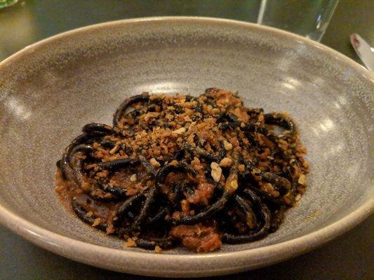 Squid ink pasta