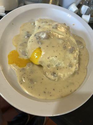 Half order gravy Benedict