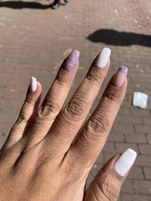 Dip powder gel on my natural nail