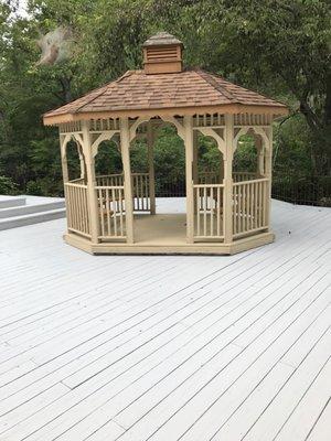 Gazebo freshly painted 2017