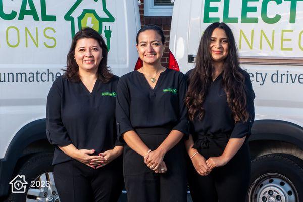 The gals of Electrical Connections. We could not do serve without their support.