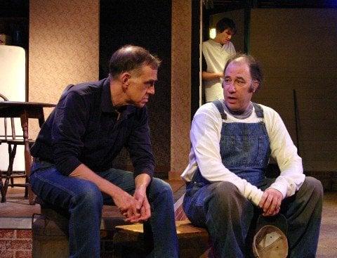 Stephen LaRocque, Ted Schneider and Matthew Boliek in "The Drawer Boy" at Silver Spring Stage