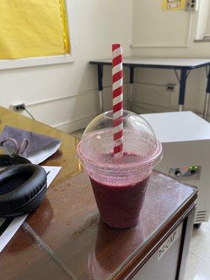 Antioxidant Smoothie. Delicious. Not too thick.