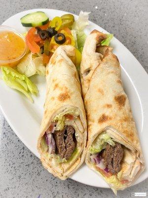 Beef Kobideh Sandwich/Wrap.