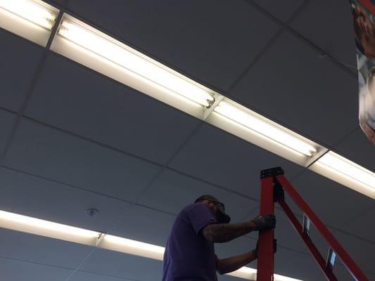 We fix interior lighting