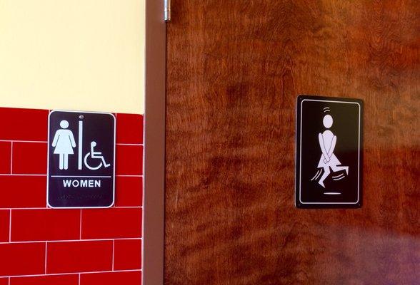 Cute restroom signs-2017