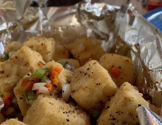 Fried Cumin tofu, our favorite!