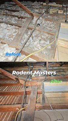 Blown Insulation removal