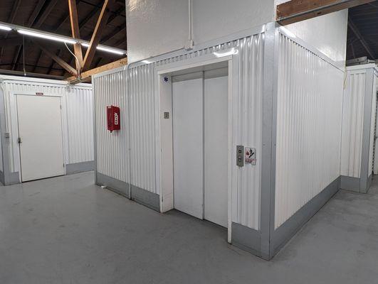 Easily access your storage unit with elevators.