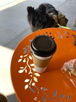 Dirty Chai and Berry scone