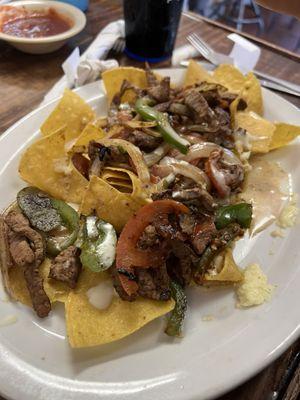 Fajita nachos