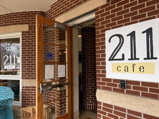 Cute 211 Cafe in the library building