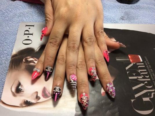 check out how beautiful  they do my nails. every one should try this nails shop out