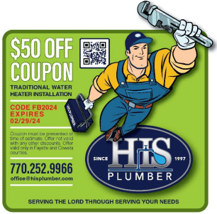 mention this add for $50 off a water heater