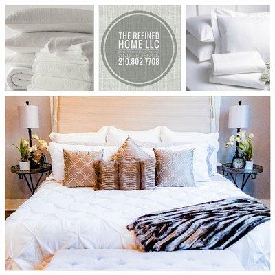 Master Bedroom staged by The Refined Home LLC