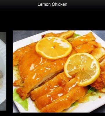 This is the web site version of lemon chicken. What I got was breaded nuggets.