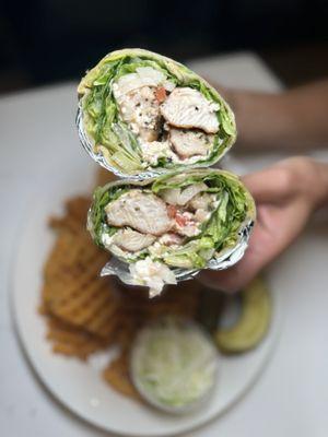 Chicken Greek Wrap