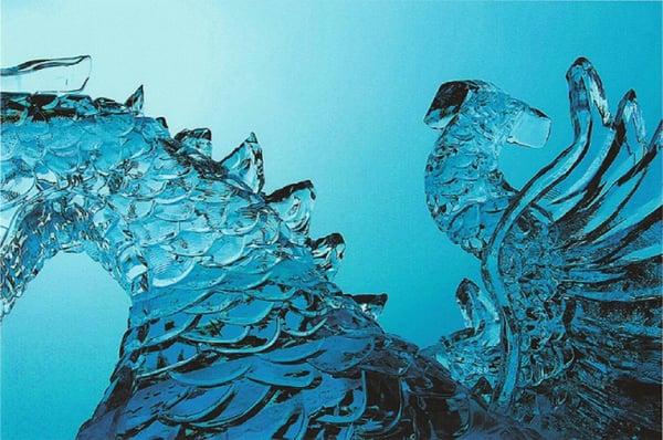 Blue Sky as seen through Ice!