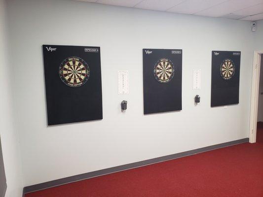 Enjoy a round of darts while waiting for a seat to open or just for the fun of it.