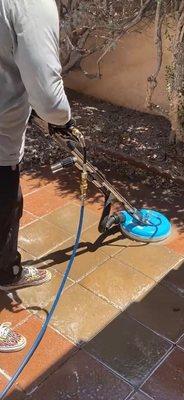 We provide outdoor cleaning services as well including drive ways, pavement, patios and patio furniture.