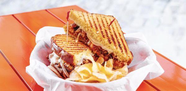 Pulled Pork Grilled Cheese