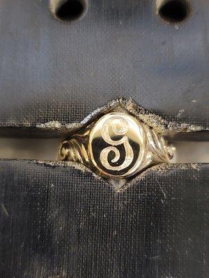 I love doing signet rings.