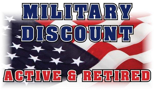 10% Military discount