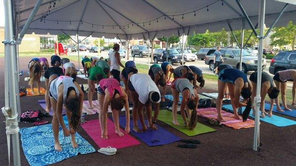 Free yoga 6:30pm, every Wednesday!!!  All summer long!