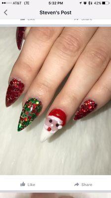 Holiday nails .