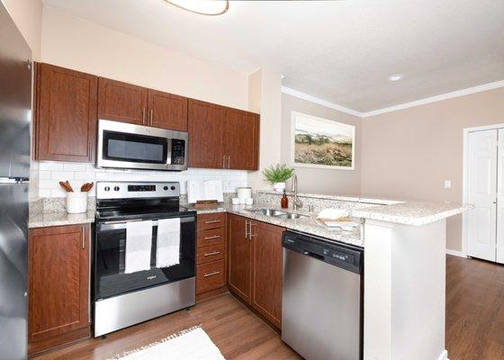 Kitchen with Stainless Steel appliances