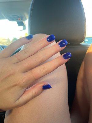 Royal blue nails