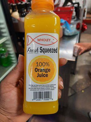 Juice fresh pressed.