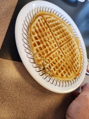 Poorly made waffle