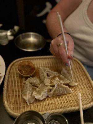 Fried dumplings & vege