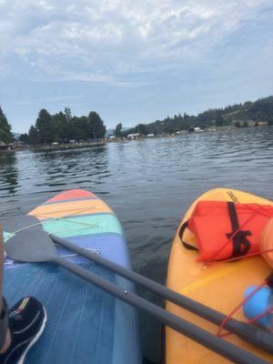 Paddle boarding