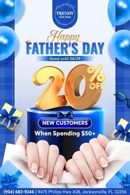 ‍‍ HAPPY FATHER'S DAY ‍‍
20% OFF for New Customers When Spending $50+
Valid until 06/29