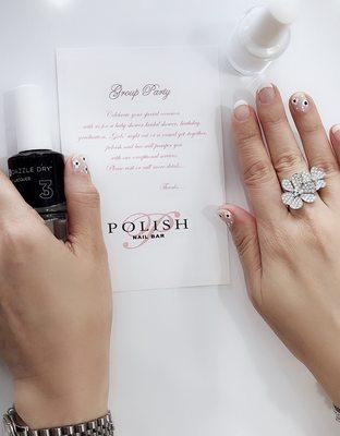 Dazzle Dry nail art by Polish nail bar